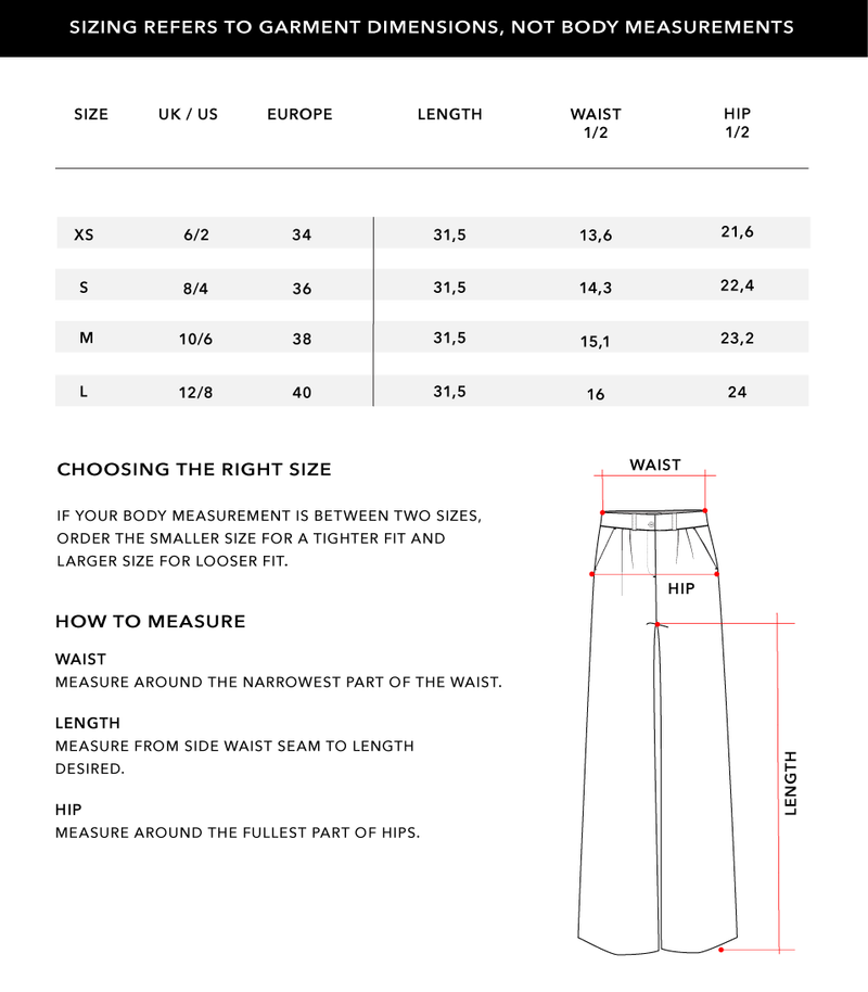 Size Chart 2