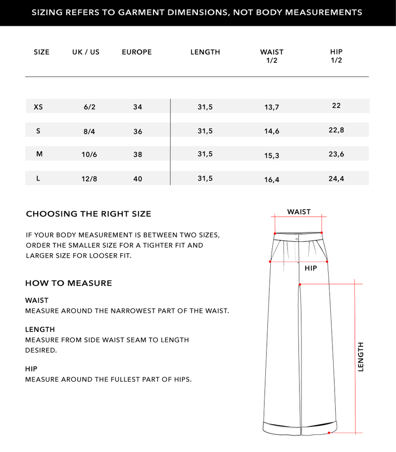 Size Chart 2