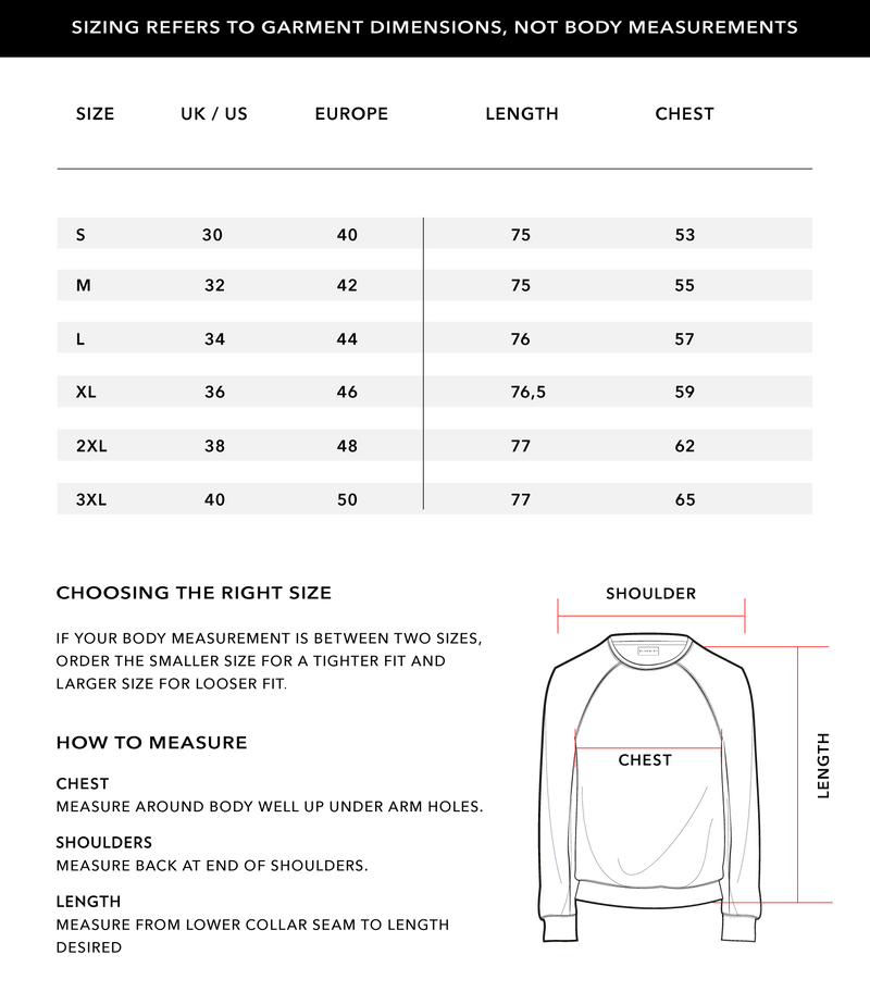 Size Chart 1