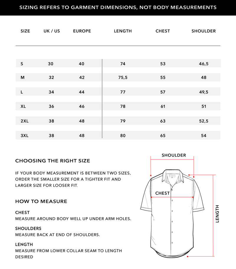 Size Chart 1