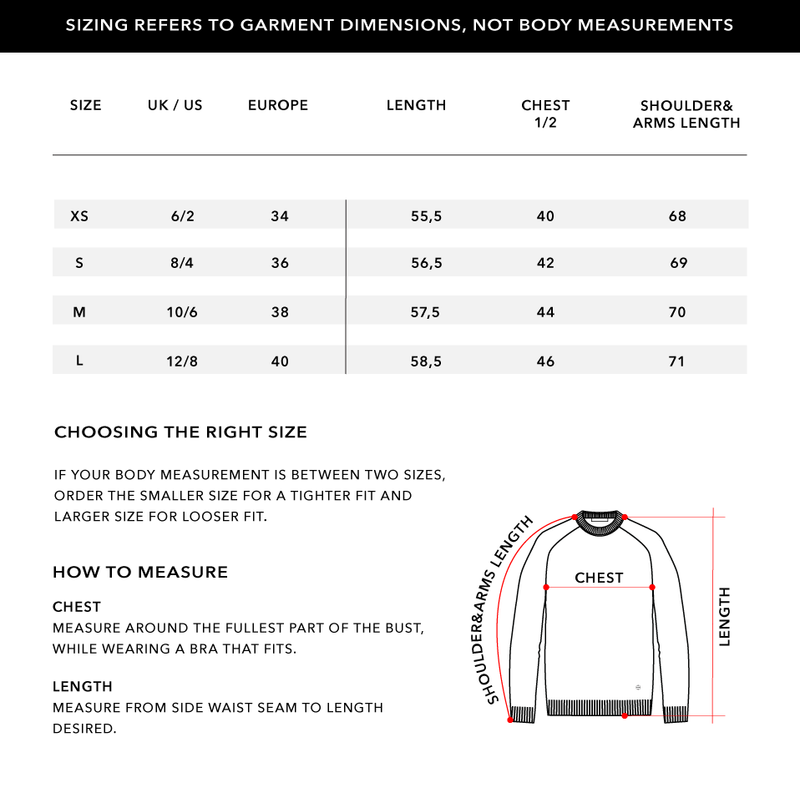Size Chart 1