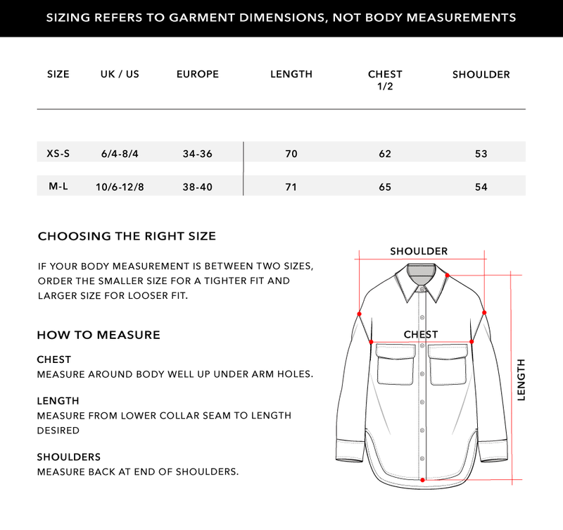 Size Chart 1