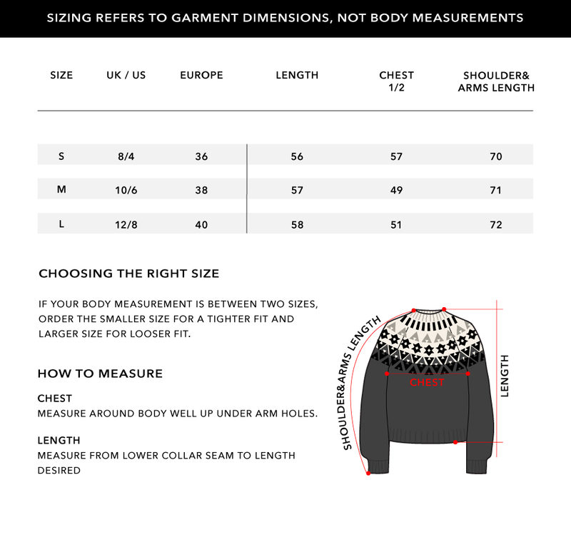 Size Chart 1