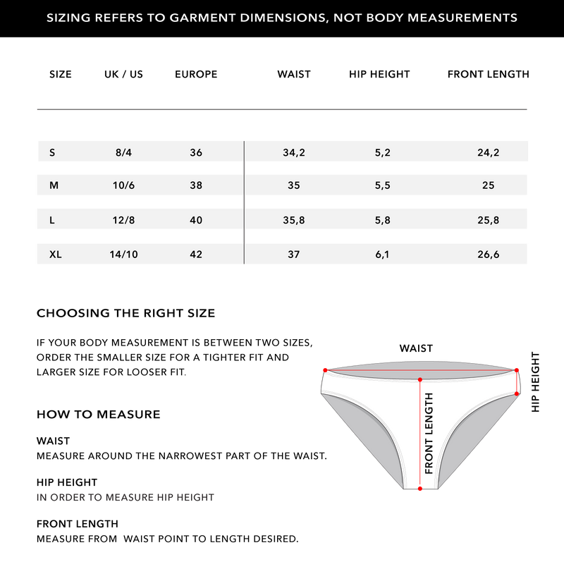 Size Chart 1