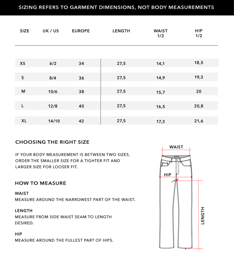 Size Chart 2