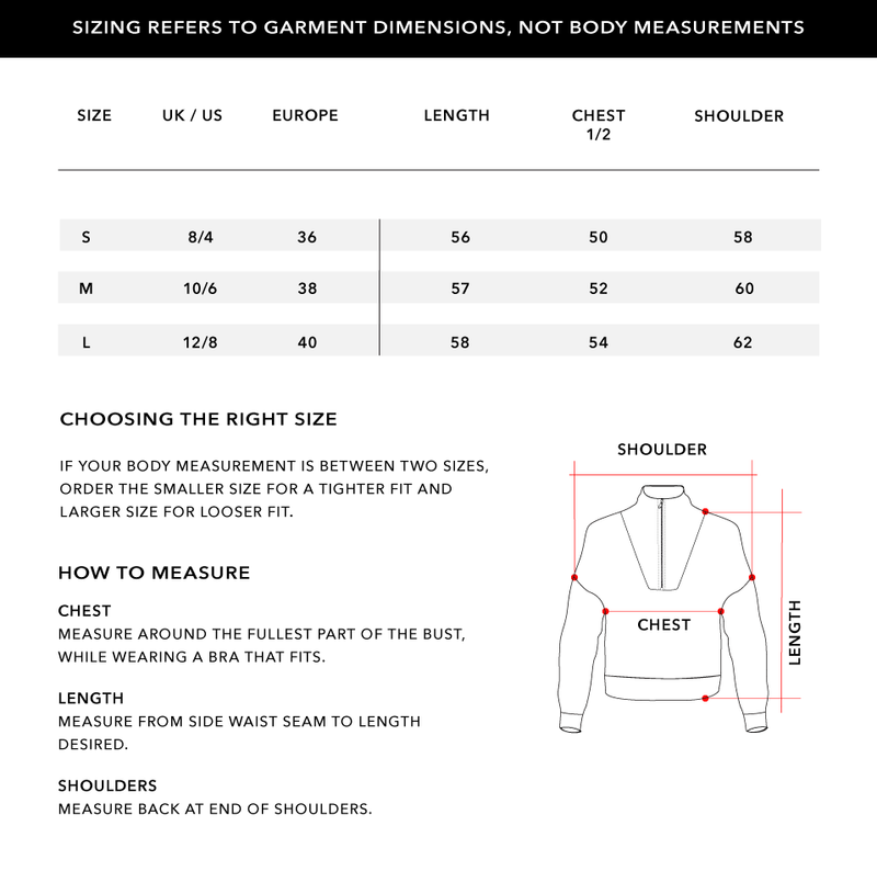Size Chart 1
