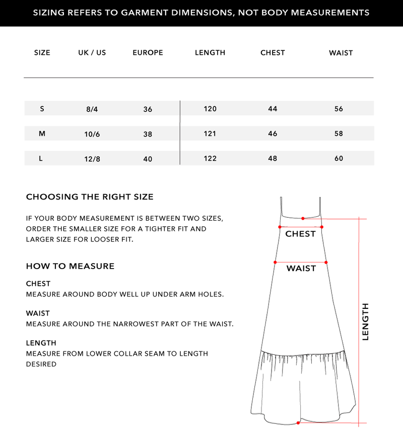 Size Chart 1