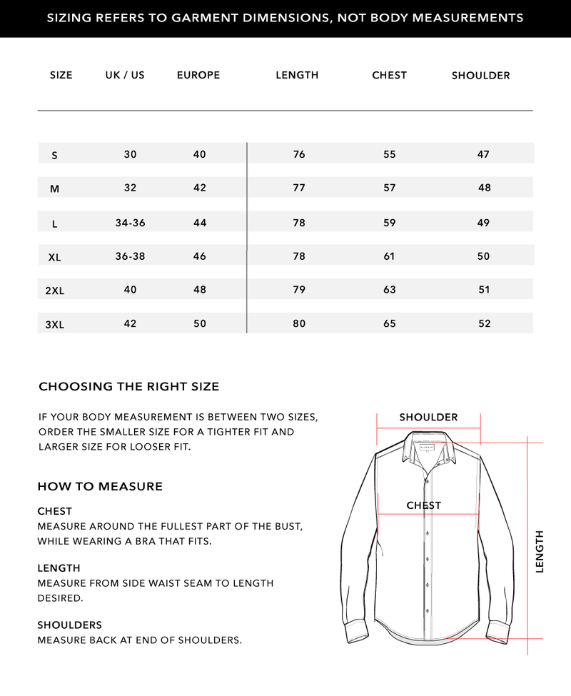 Size Chart 1