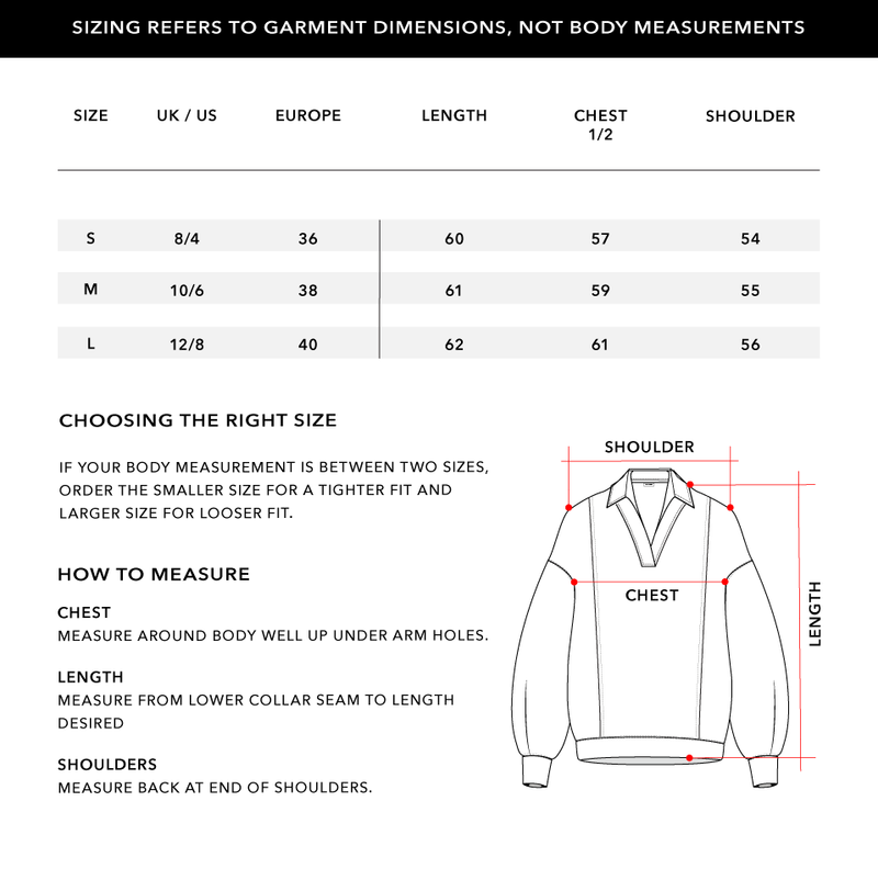 Size Chart 1