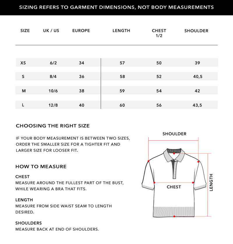 Size Chart 1