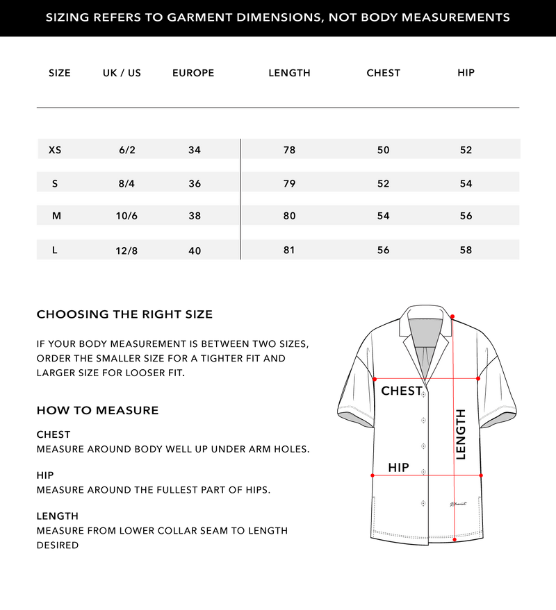 Size Chart 1