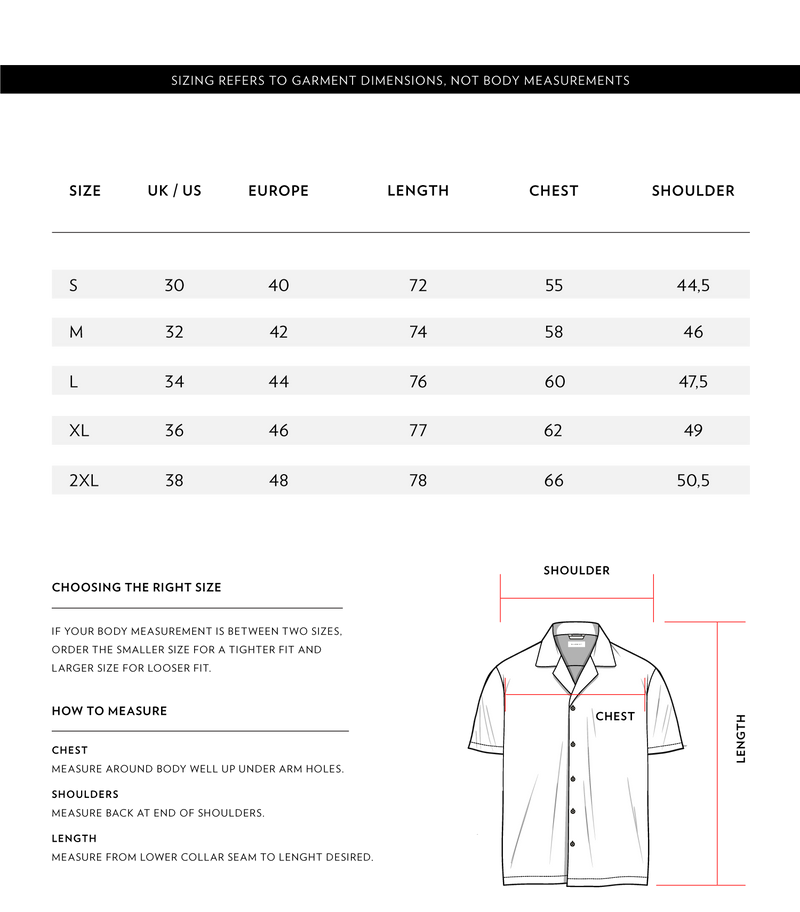 Size Chart 1