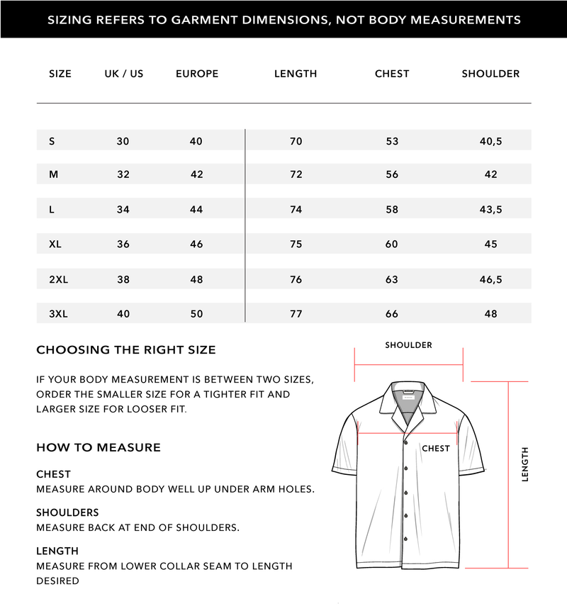 Size Chart 1