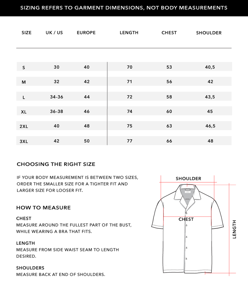 Size Chart 1