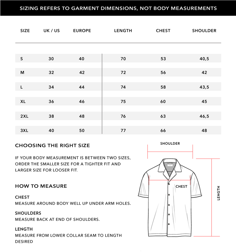 Size Chart 1
