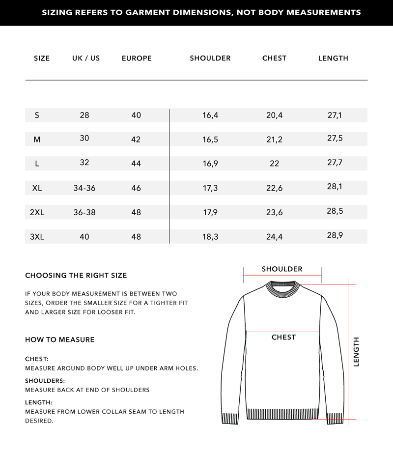 Size Chart 2