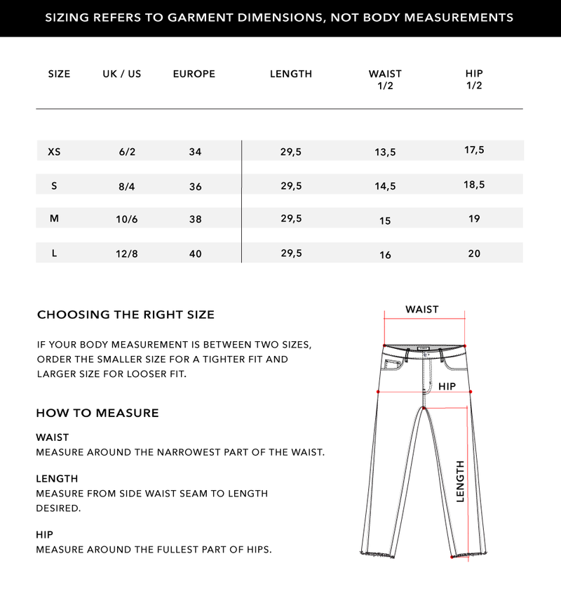 Size Chart 2