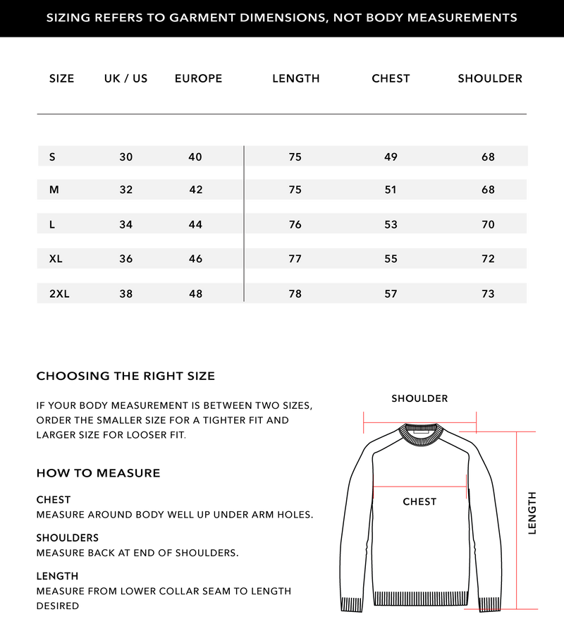 Size Chart 1