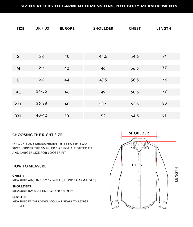 Size Chart 1