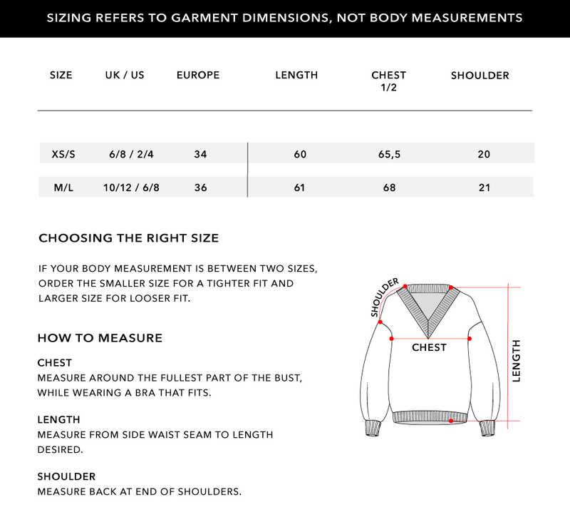 Size Chart 1