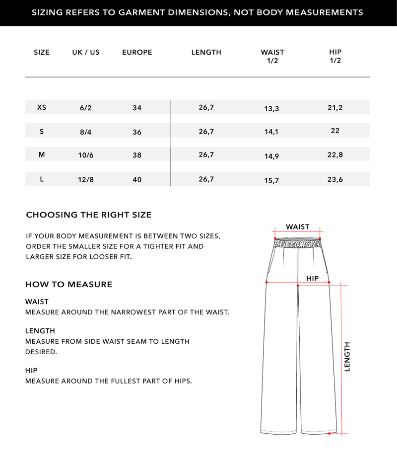 Size Chart 2