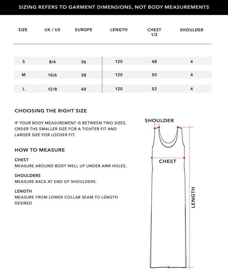 Size Chart 1