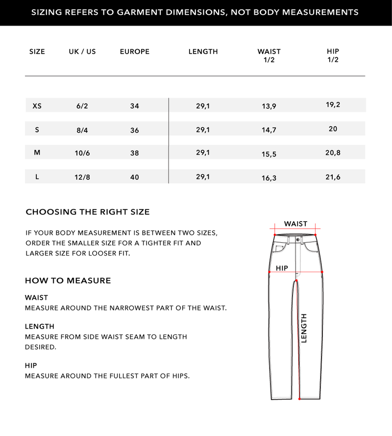 Size Chart 2