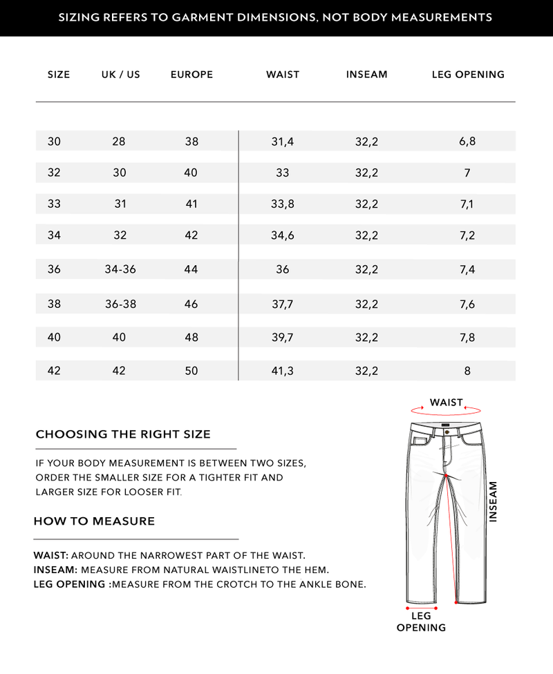 Size Chart 2