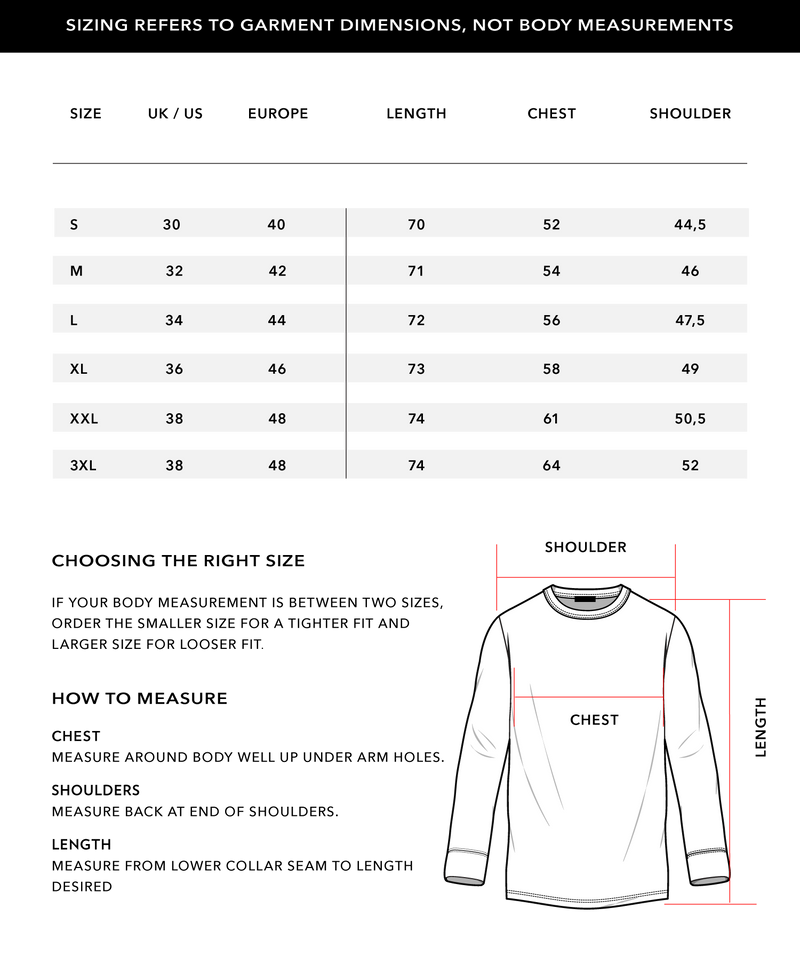 Size Chart 1