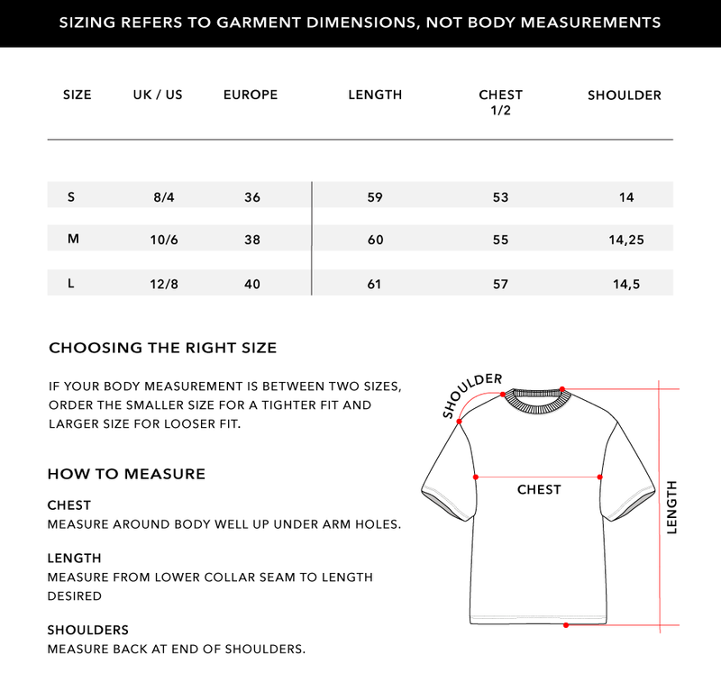 Size Chart 1