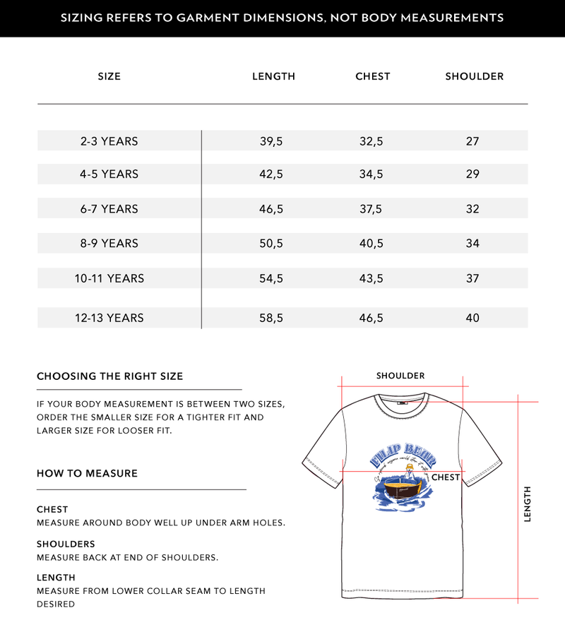 Size Chart 1