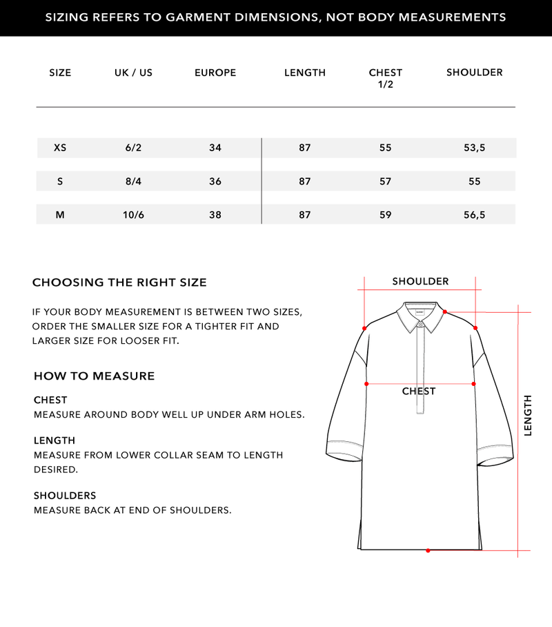 Size Chart 1