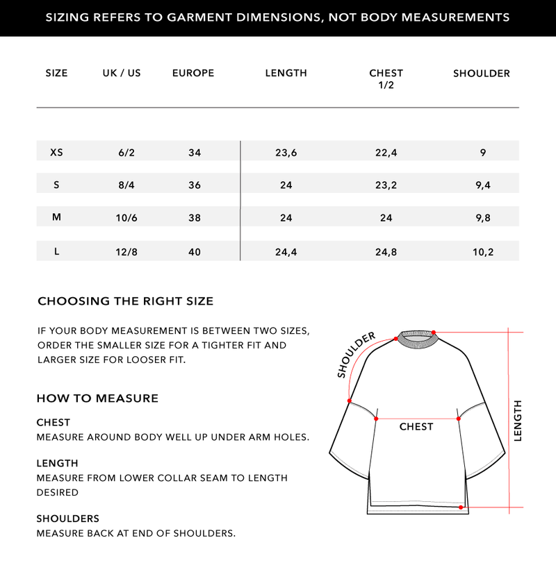 Size Chart 2