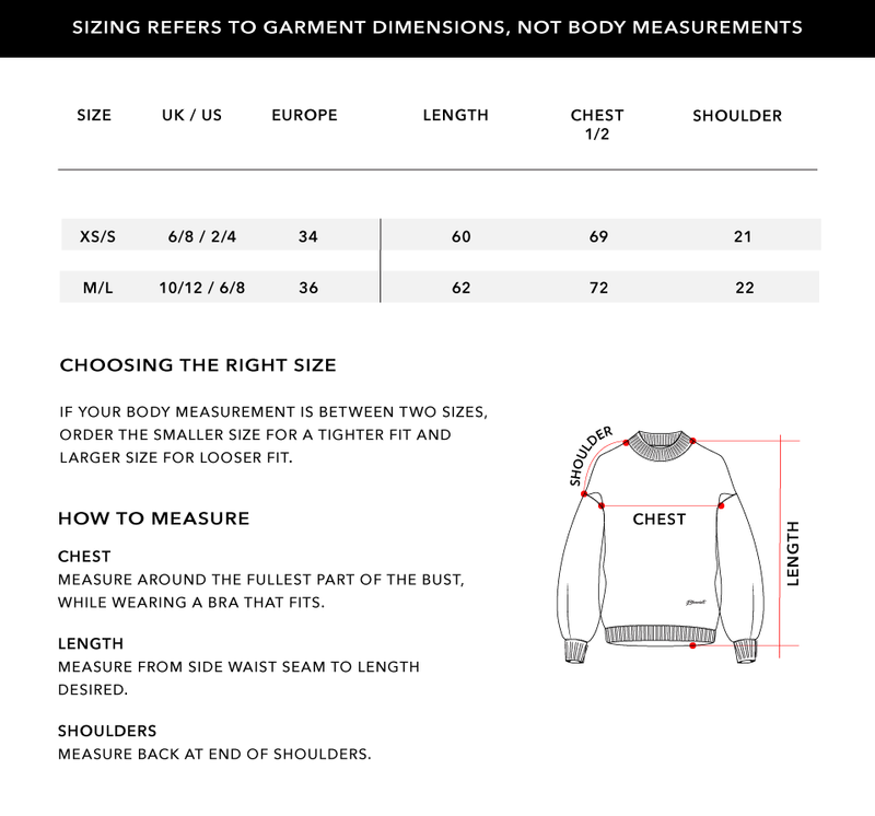 Size Chart 1