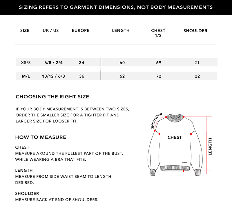 Size Chart 1