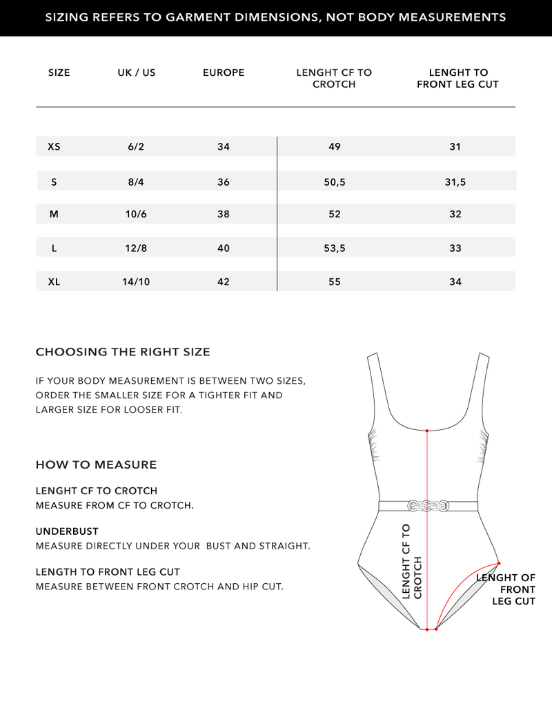 Size Chart 1