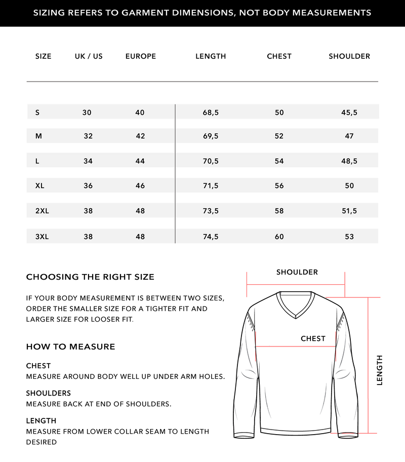 Size Chart 1