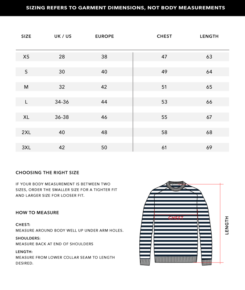 Size Chart 1