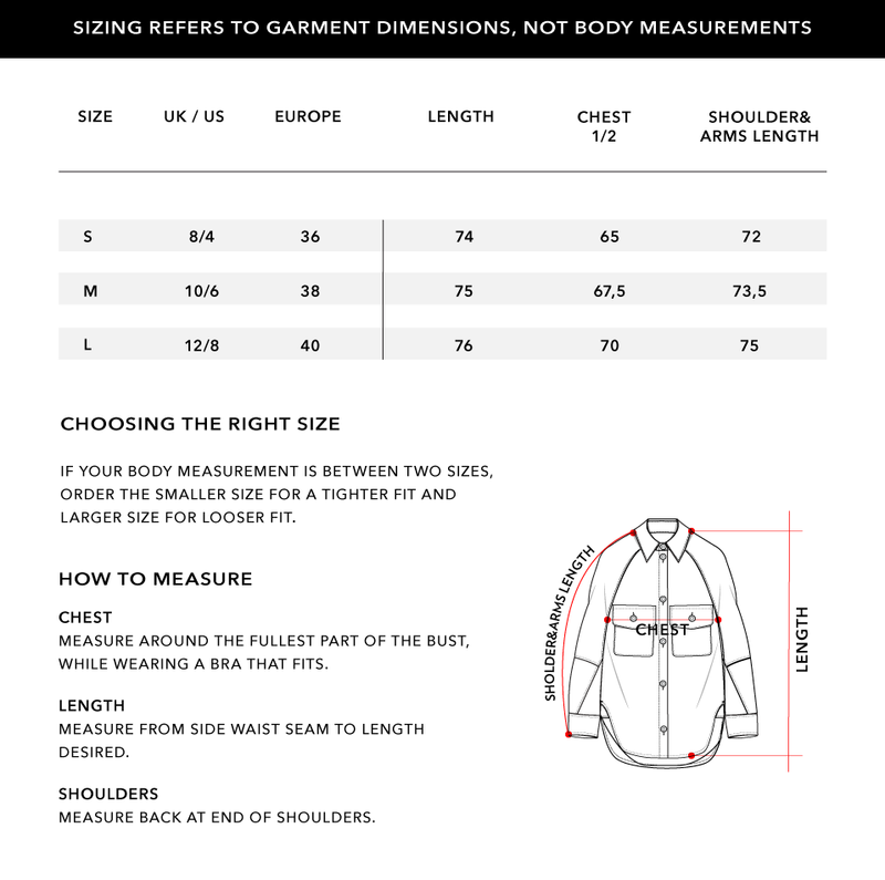 Size Chart 1