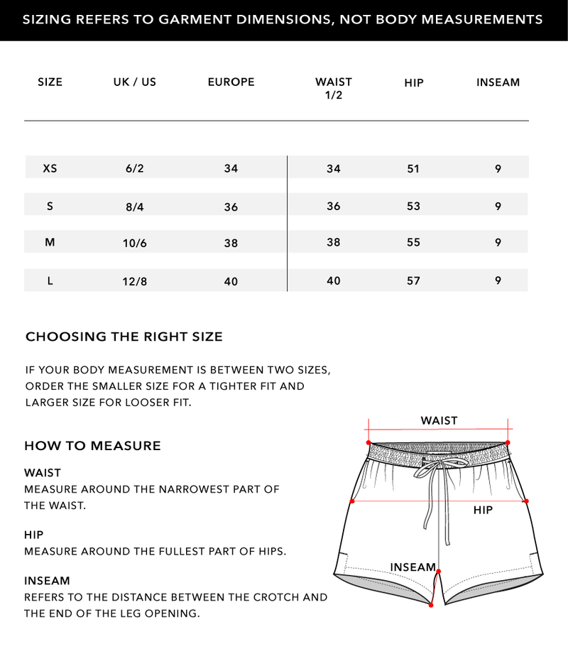 Size Chart 1