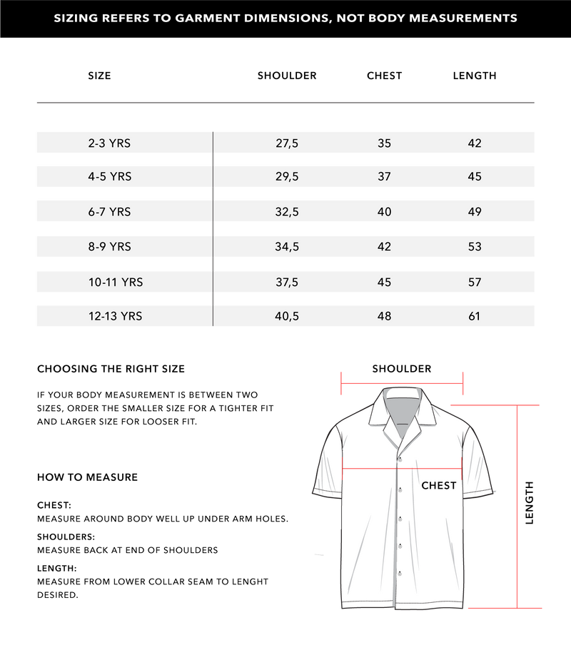 Size Chart 1