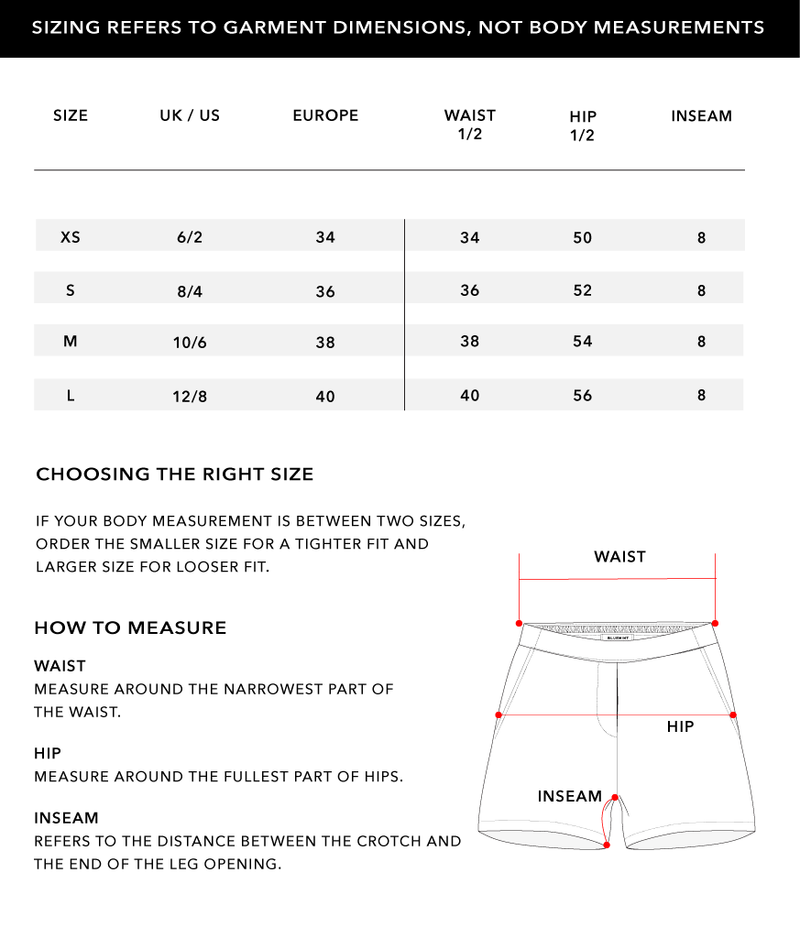 Size Chart 1