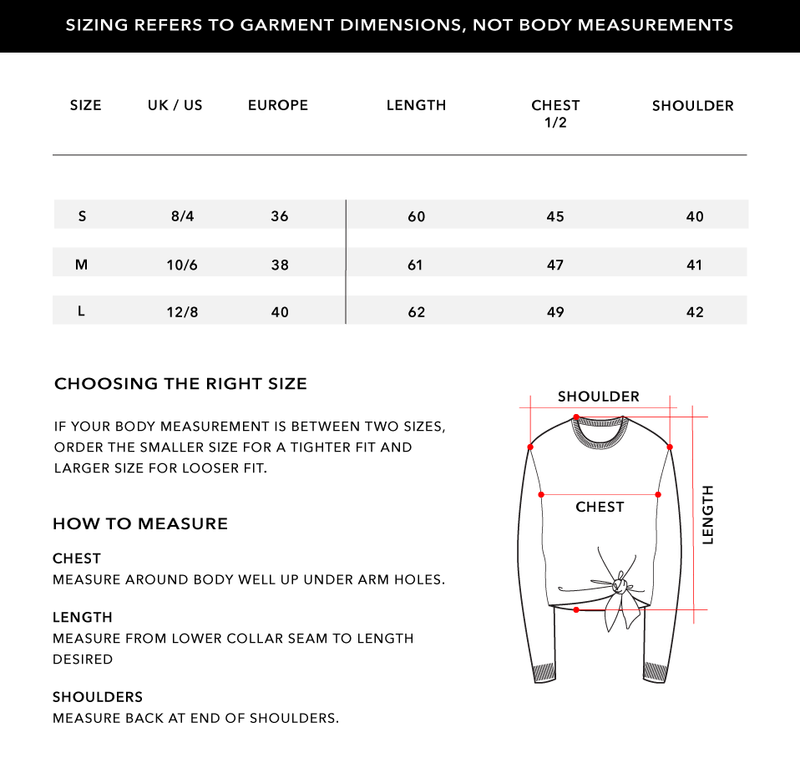 Size Chart 1