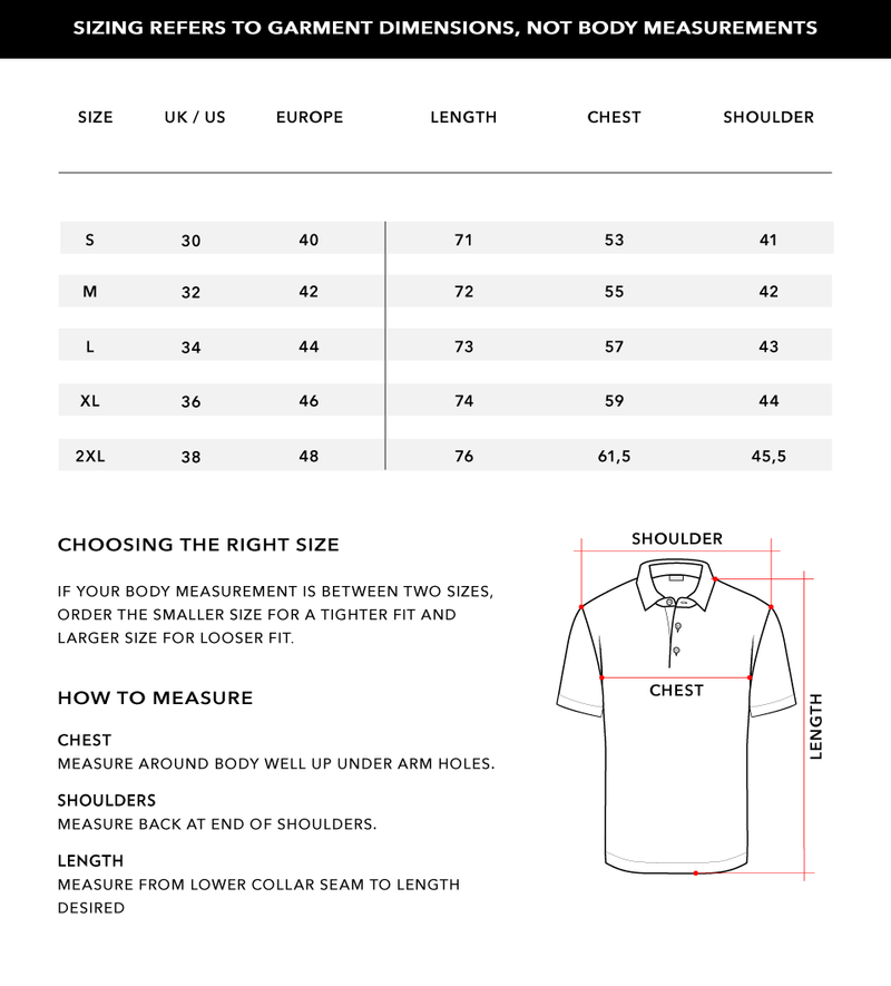 Size Chart 1