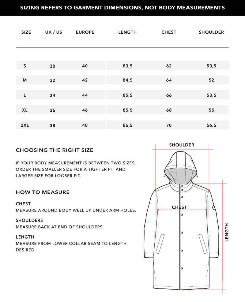 Size Chart 1