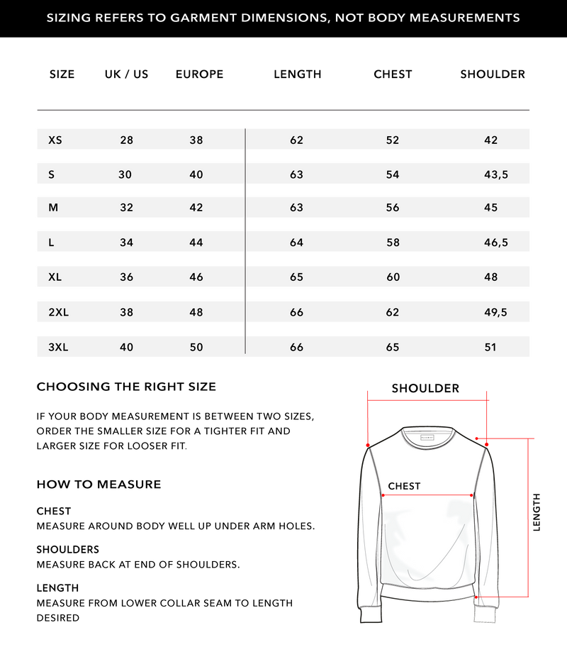 Size Chart 1