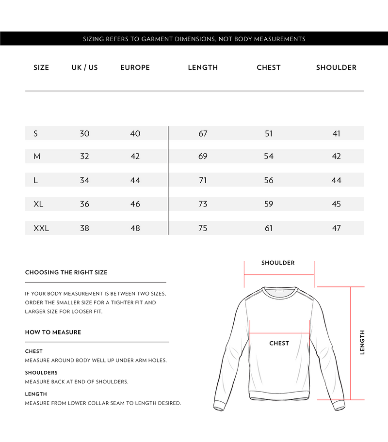 Size Chart 1