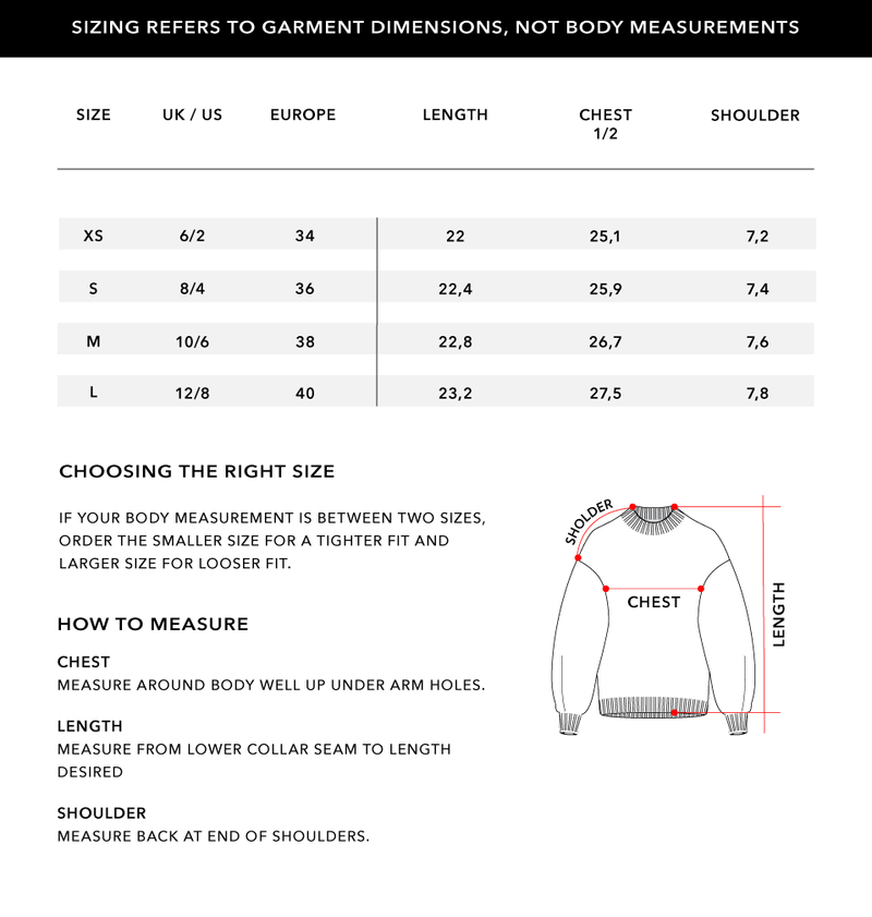 Size Chart 2