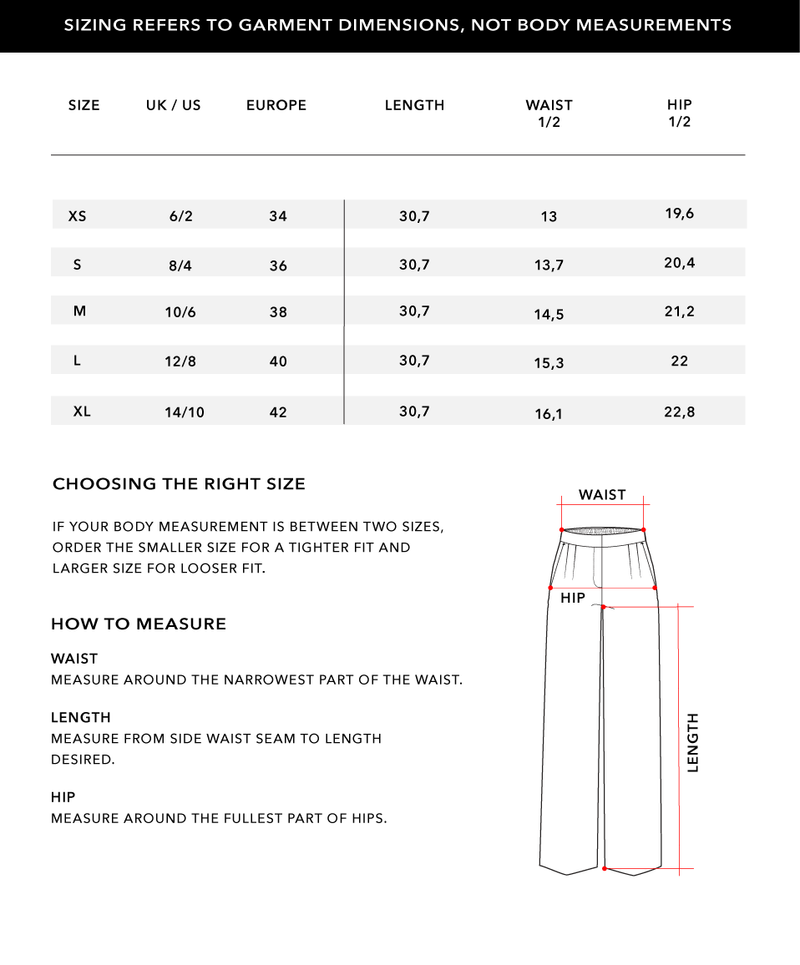Size Chart 2