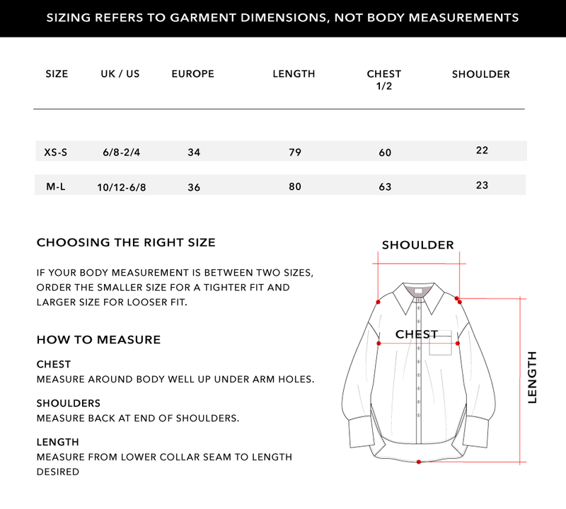 Size Chart 1